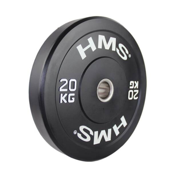 obciążenie olimpijskie gumowane bbr20 20 kg - hms