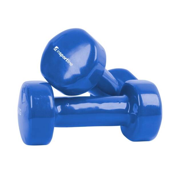 hantle fitness winylowe smoothbell 2 x 2 kg - insportline