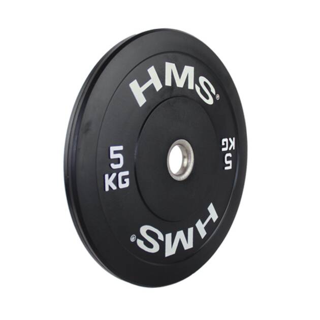 obciążenie olimpijskie gumowane bbr05 5 kg - hms