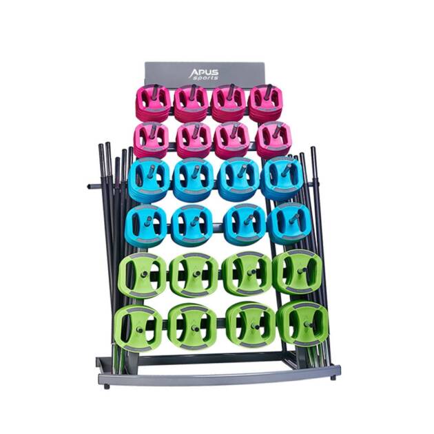 stojak na zestawy body pump (duży) - apus sports