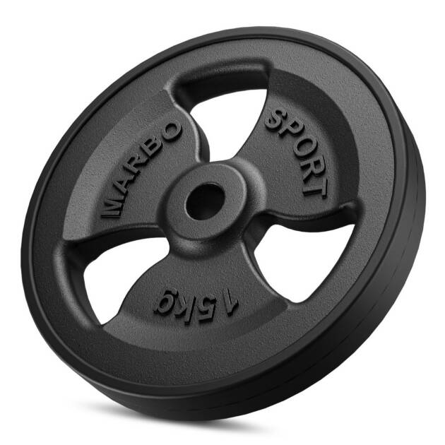 obciążenie żeliwne gumowane 15 kg mw-o15g-kier - marbo sport