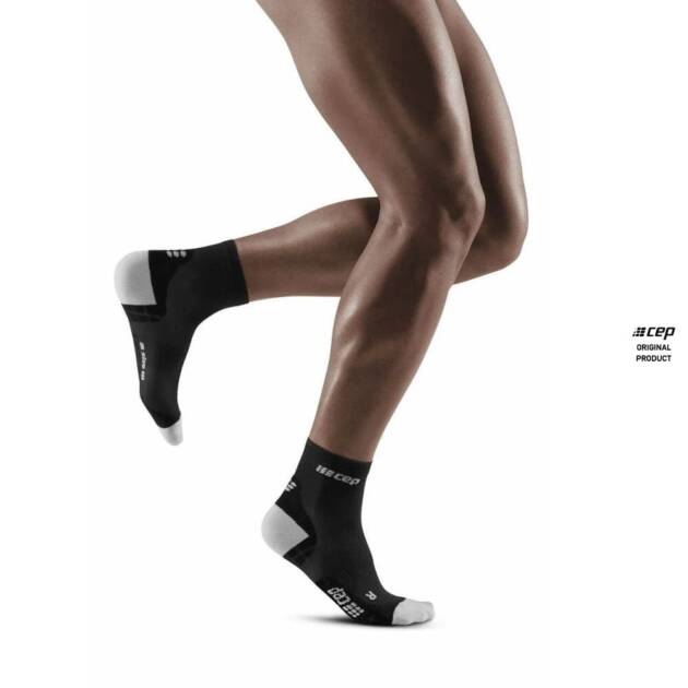 skarpety kompresyjne męskie cep ultralight short czarno/szare iv