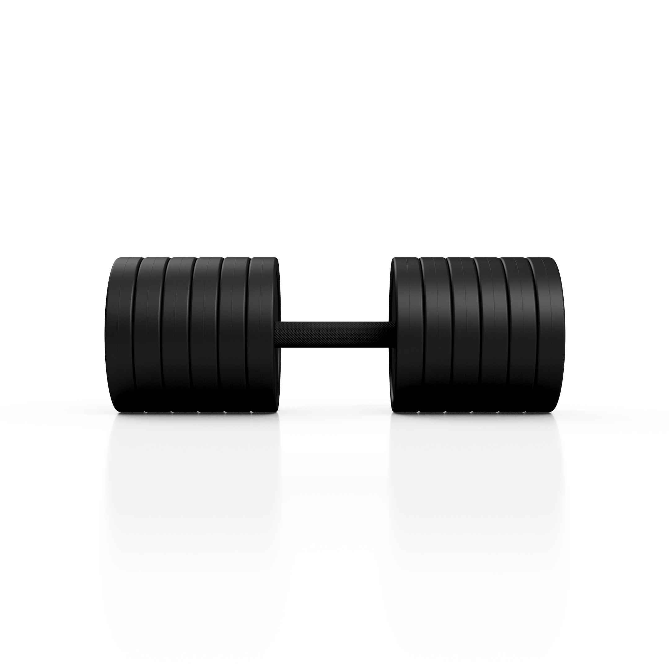 hantla stalowa gumowana 47,5 kg czarny mat - marbo sport