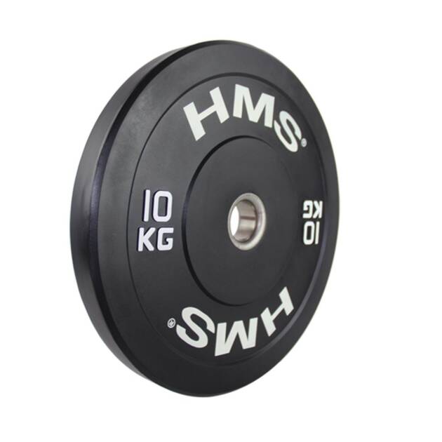 obciążenie olimpijskie gumowane bbr10 10 kg - hms