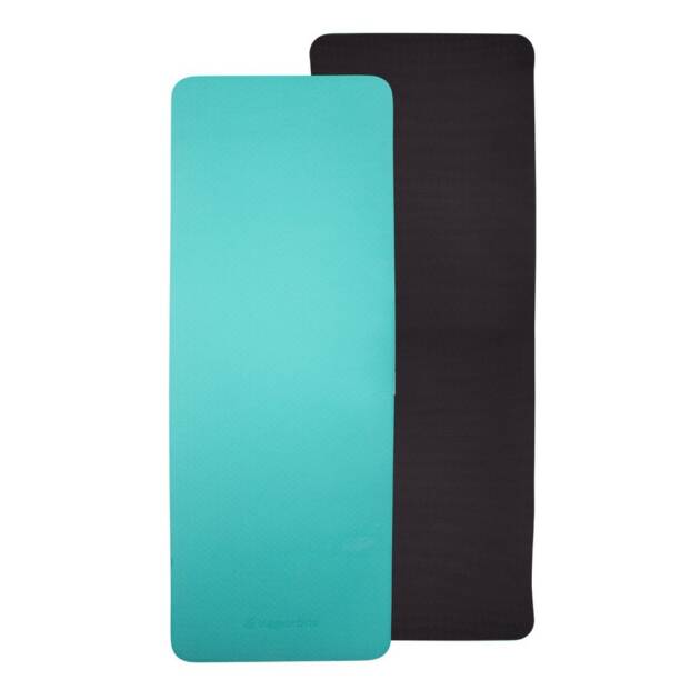 mata do ćwiczeń doble 173 x 61 cm zielono-czarna - insportline