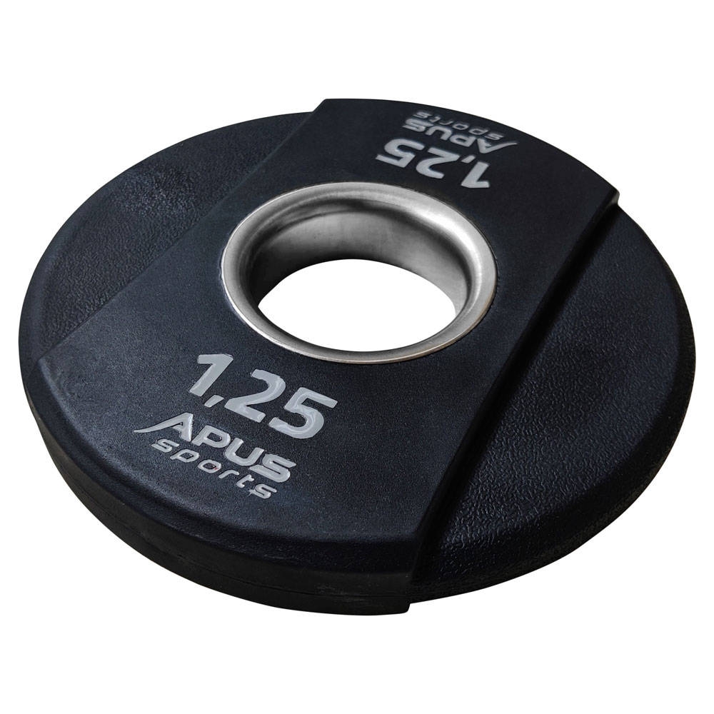 obciążenie olimpijskie poliuretanowe mercury 1,25 kg - apus sports