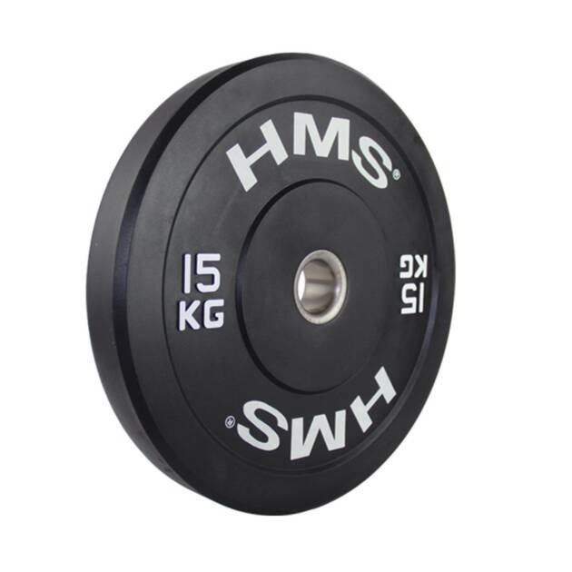 obciążenie olimpijskie gumowane bbr15 15 kg - hms