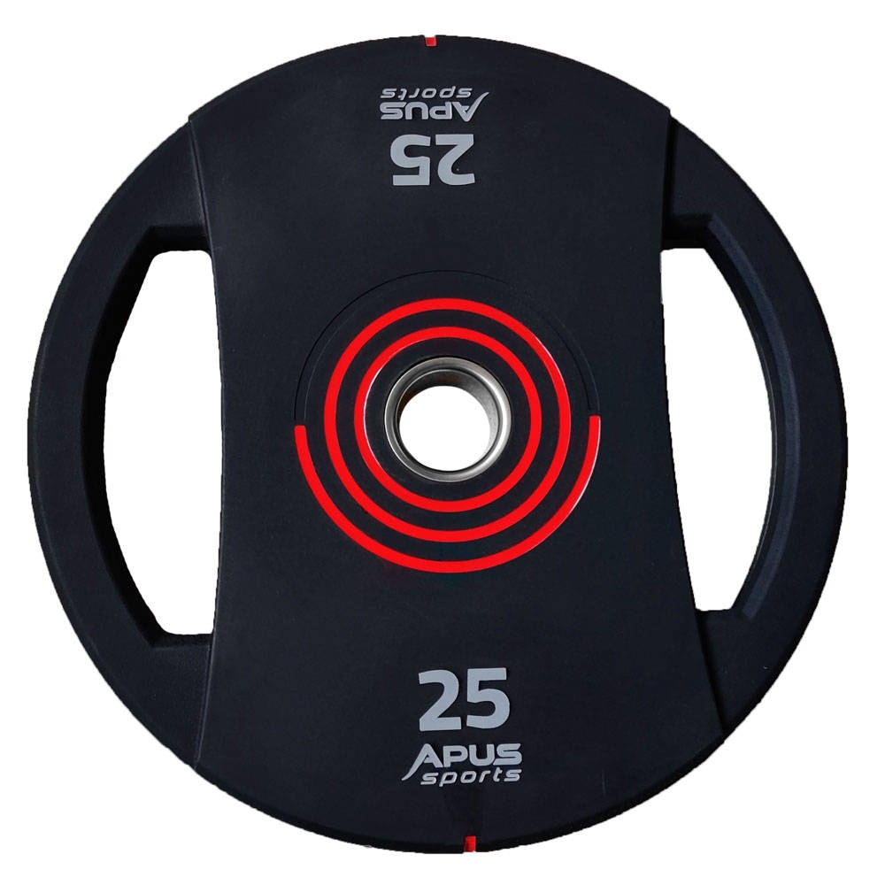 obciążenie olimpijskie poliuretanowe mercury 25 kg - apus sports