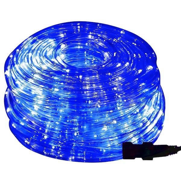 wąż świetlny 240 led niebieski 10m z programatorem ip44