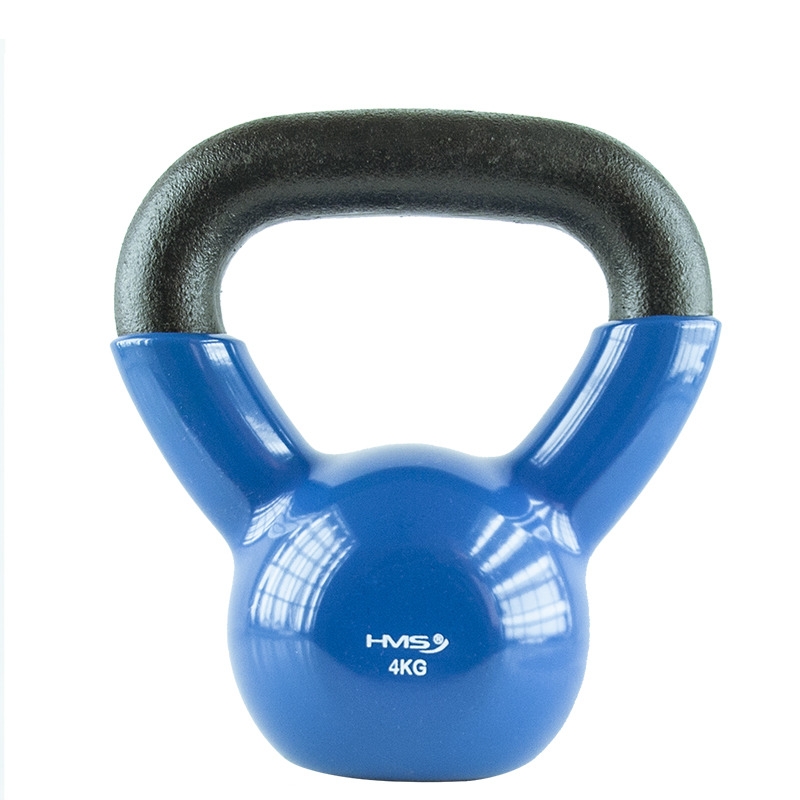 hantla winylowa żeliwna kettlebell 12 kg - hms