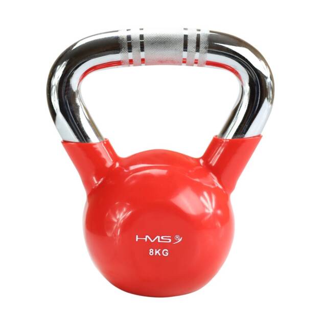 hantla winylowa żeliwna kettlebell ktc08 8 kg - hms
