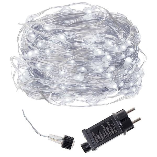 lampki choinkowe 480 led druciki na prąd biały zimny