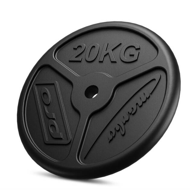 obciążenie żeliwne 20 kg slim mw-o20-slim - marbo sport