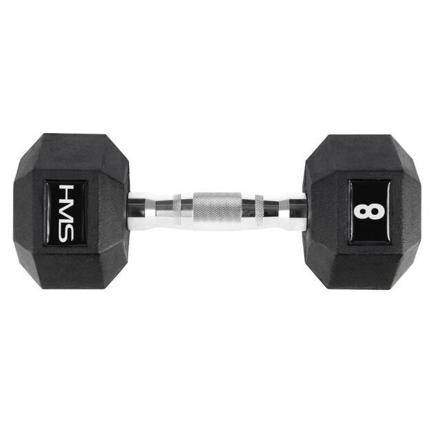 hantla stalowa gumowana hex pro 8 kg - hms