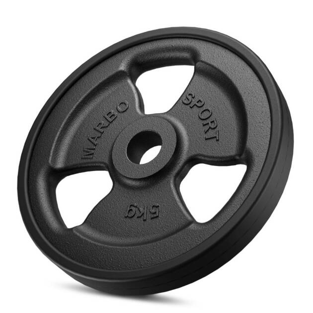 obciążenie żeliwne gumowane 5 kg mw-o5g-kier - marbo sport