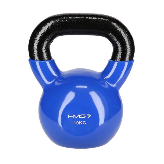 hantla winylowa żeliwna kettlebell 10 kg - hms