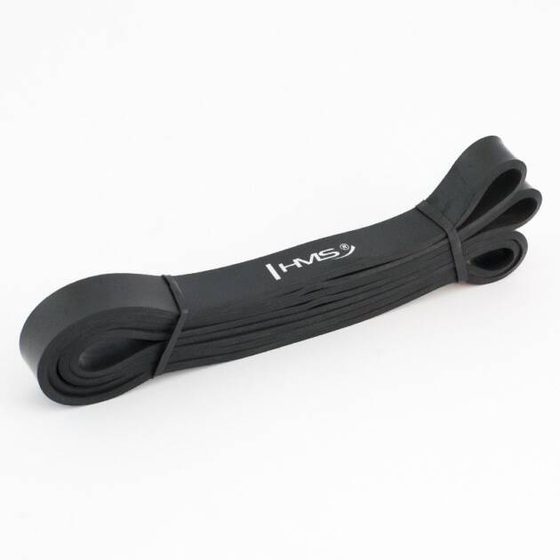 guma do ćwiczeń gu05 czarna 22 x 4,5 x 2080 mm - hms