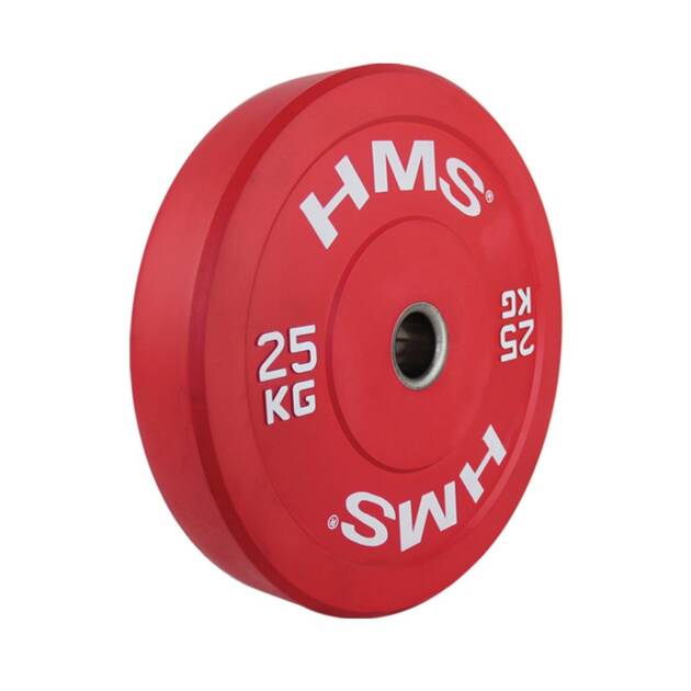 obciążenie olimpijskie gumowane cbr25 25 kg - hms